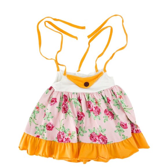 HONEYDEW Pink Yellow Floral Top and Ruffle Pants Set - Picture 5 of 12